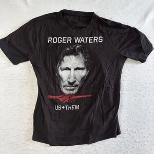 Roger Waters Us + Them Tour T-Shirt Mens Medium Black 2017 Concert Graphic